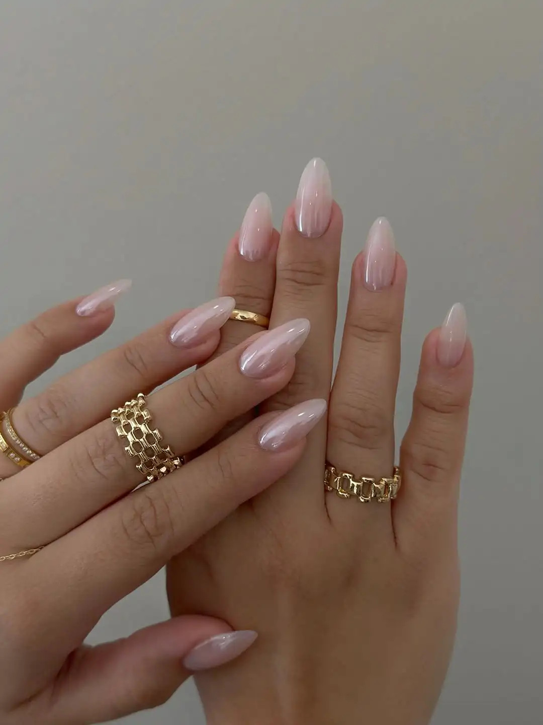 Ethereal Milky Pearlescent Oval Nails — Fall to Winter Nails 2026