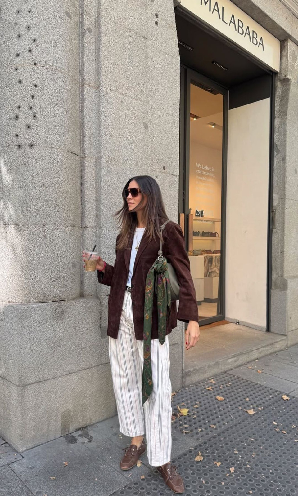 Textural Sophistication: Loafers with Suede Jacket and Wide Trousers Textural Sophistication: Loafers with Suede Jacket and Wide Trousers — Loafer Outfits 2027