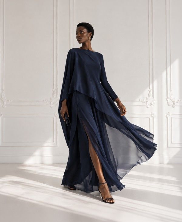 Navy Blue Silk and Chiffon Jumpsuit for an Elegant Birthday Evening Navy Blue Silk and Chiffon Jumpsuit for an Elegant Birthday Evening — Birthday Outfits 2027