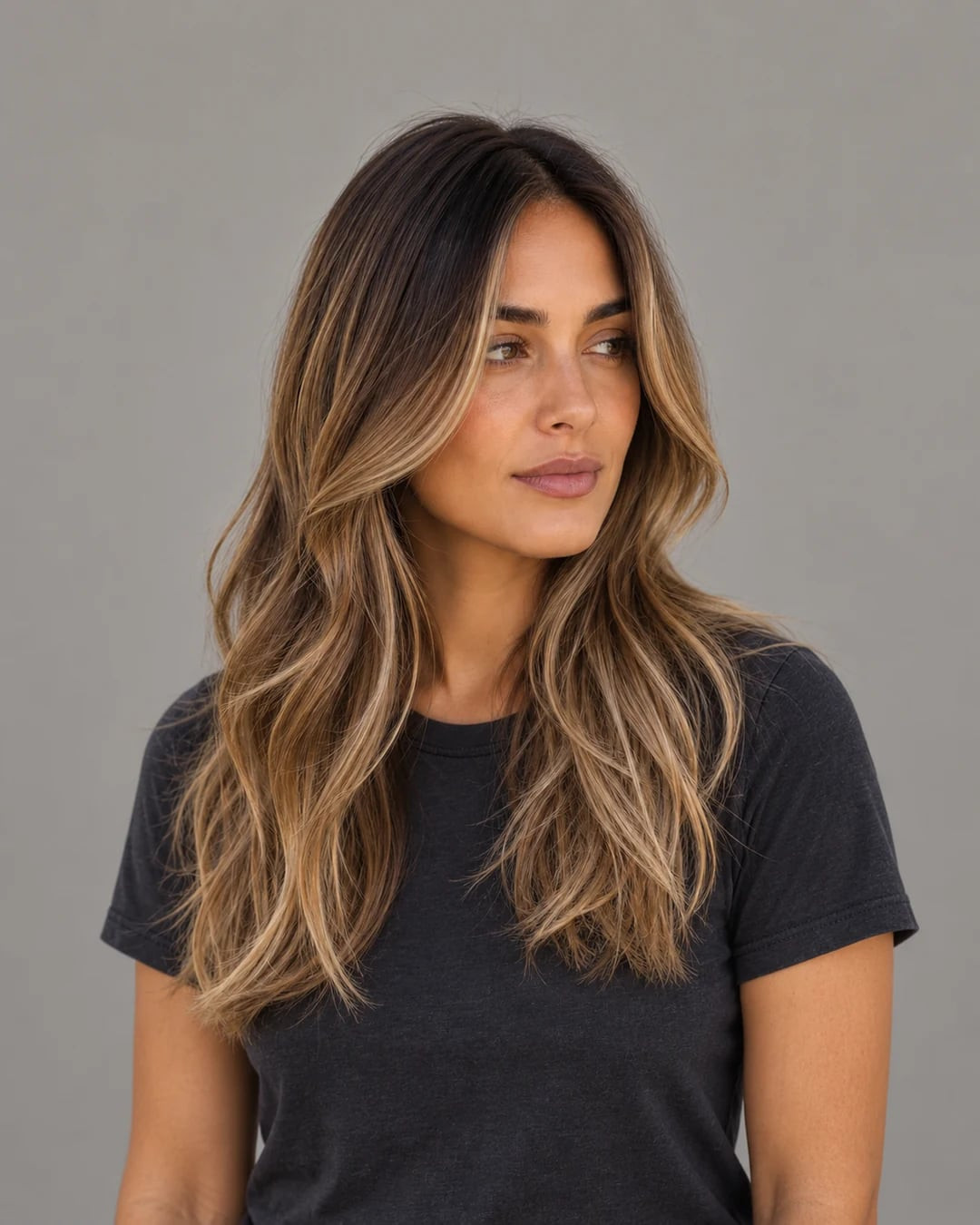 Long Wavy Hair With Face-Framing Caramel — Caramel Balayage 2027