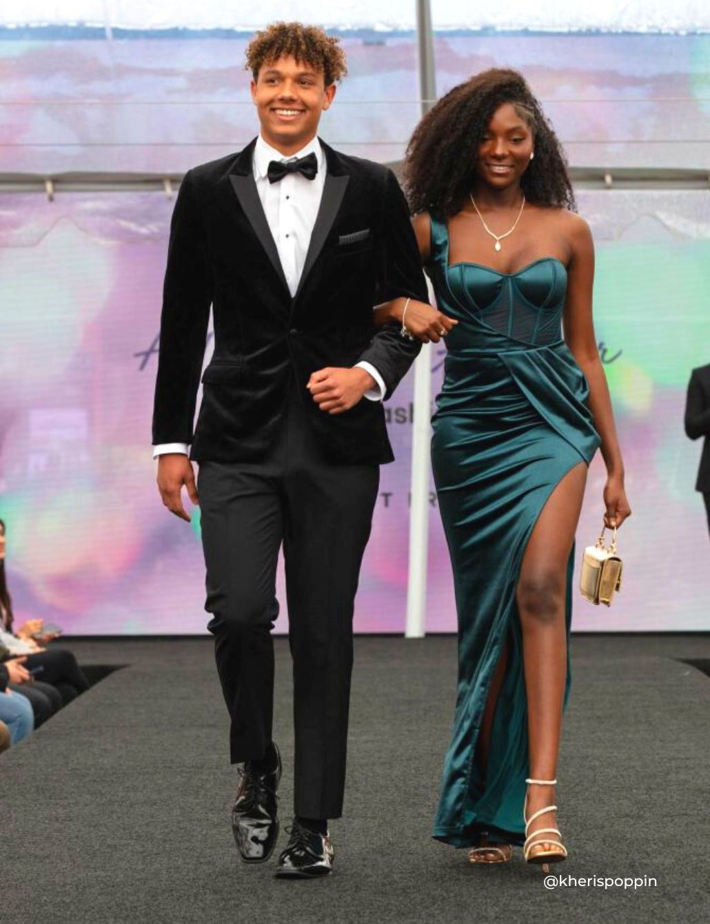Velvet Tuxedo and Emerald Satin: A Glamorous Prom Pairing Velvet Tuxedo and Emerald Satin: A Glamorous Prom Pairing — Prom Couple Outfits 2027