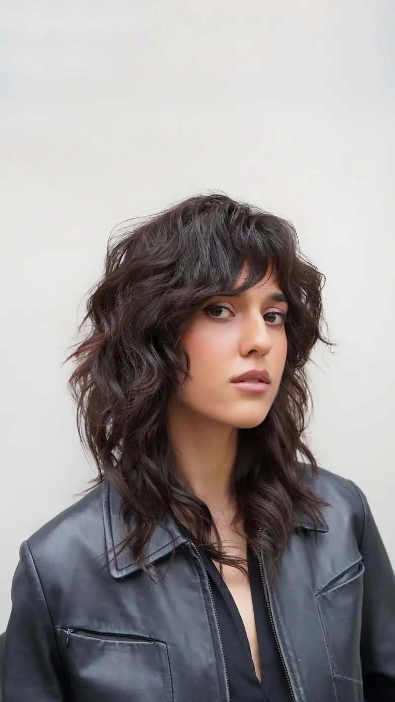 Dark Brown Visual Idea Dark Brown Visual Idea — Shag Haircut 2027