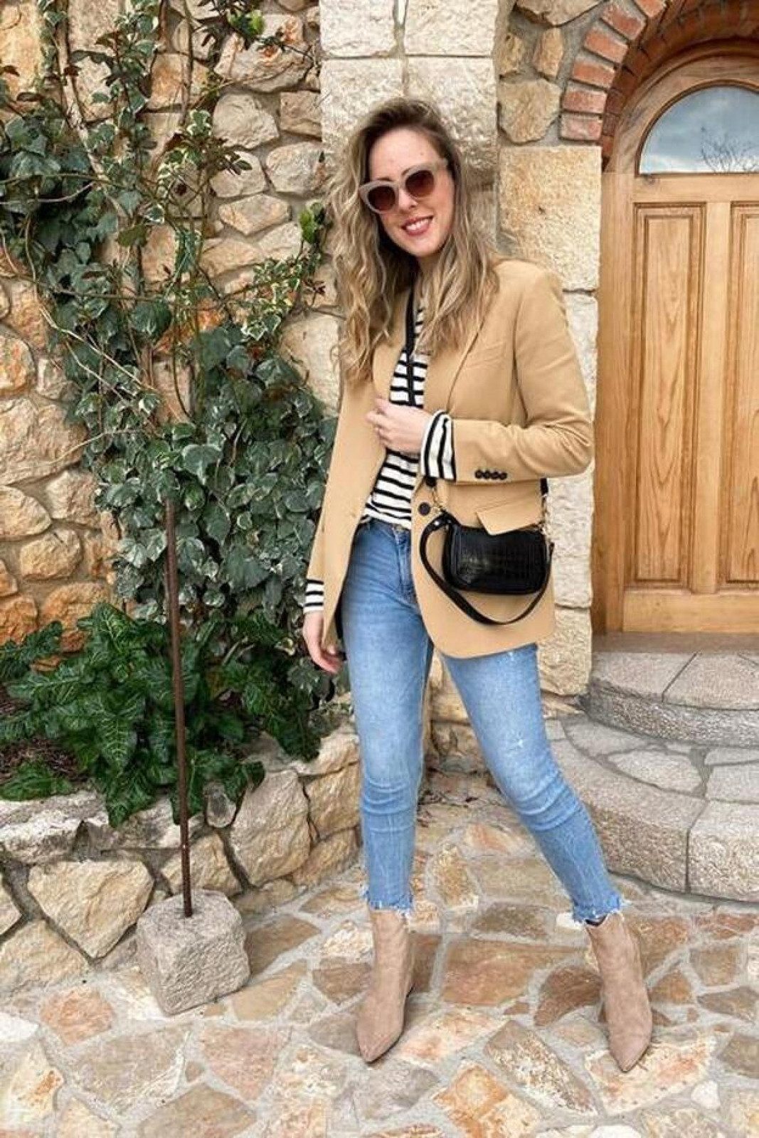 Suede Ankle Boots Outfit Idea Suede Ankle Boots Outfit Idea — Spring Outfits 2027 with Blazer