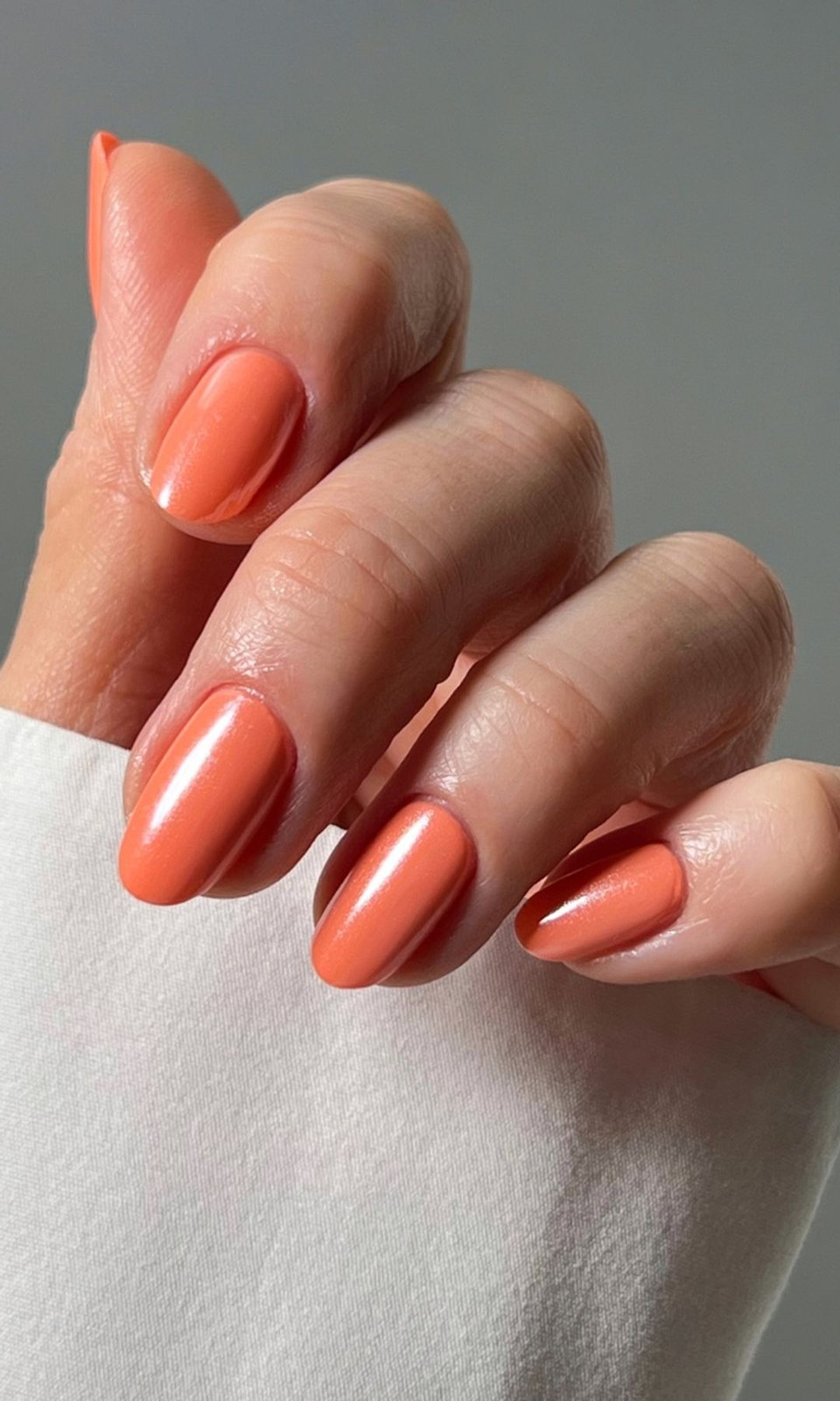 Glossy Shimmer Visual Idea — Coral Nails 2027