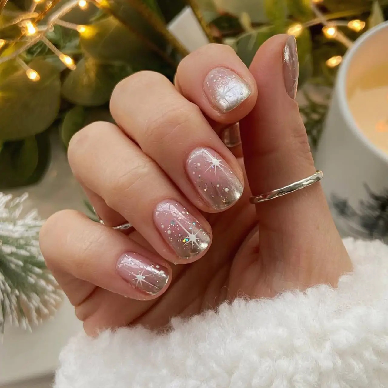 Glitter And Metallic Visual Idea Glitter And Metallic Visual Idea — Christmas Nails 2026