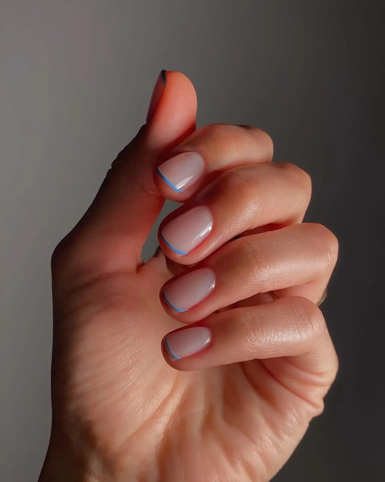 French Tip Outline Visual Idea French Tip Outline Visual Idea — Pastel Nails 2027 for Pale Skin