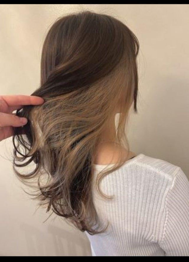 Side View Hair Pulled Back Visual Idea Side View Hair Pulled Back Visual Idea — Peekaboo Highlights 2027