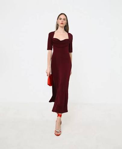 Red Heeled Sandals Outfit Idea — Red Valentines Outfits 2027