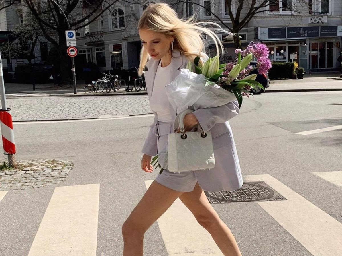 Lavender Linen Set: Blazer and Tailored Shorts for a Fresh Look — Summer Work Outfits 2027