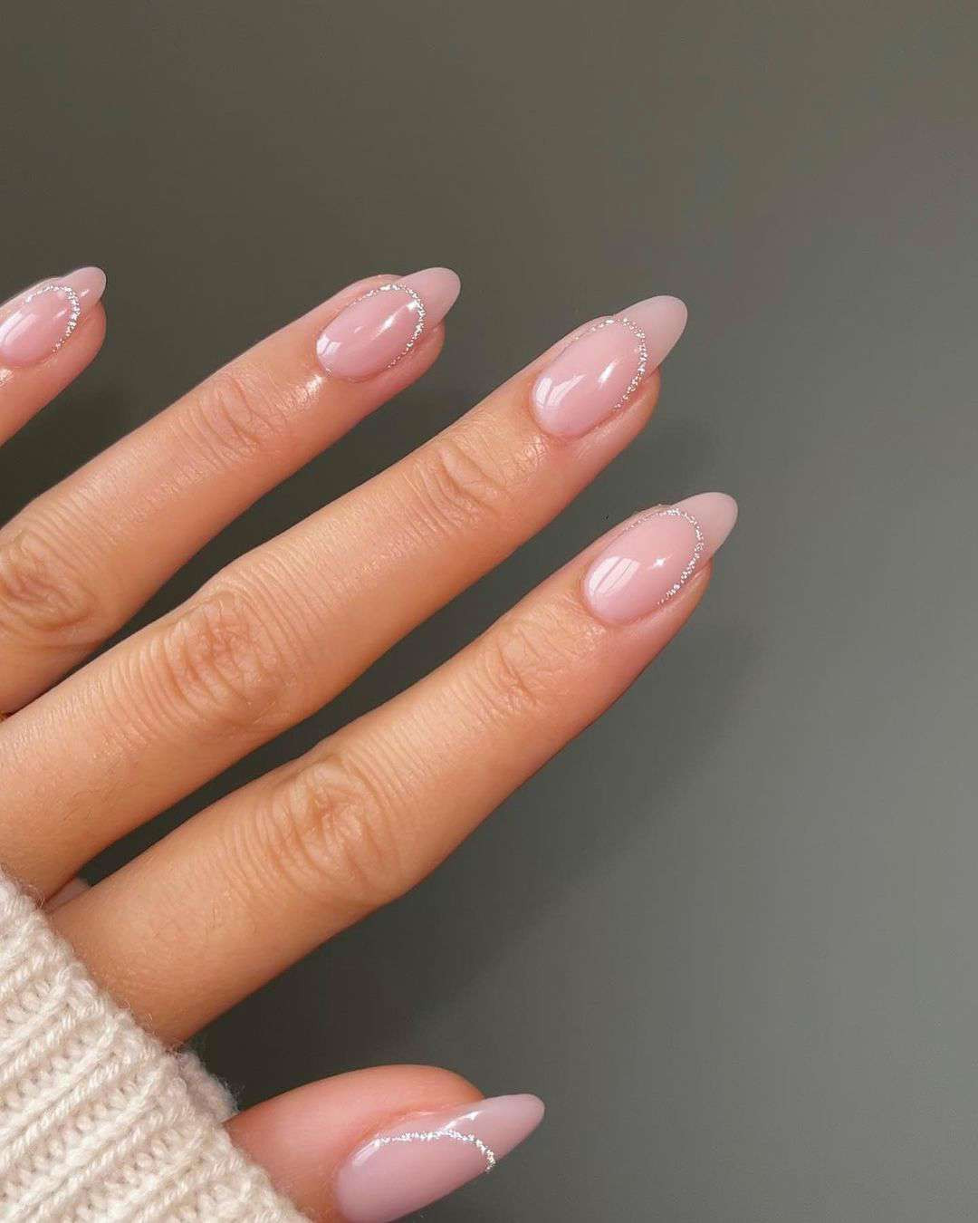 Micro French Sheer Pink Almond Nails Micro French Sheer Pink Almond Nails — Nude Nails 2027