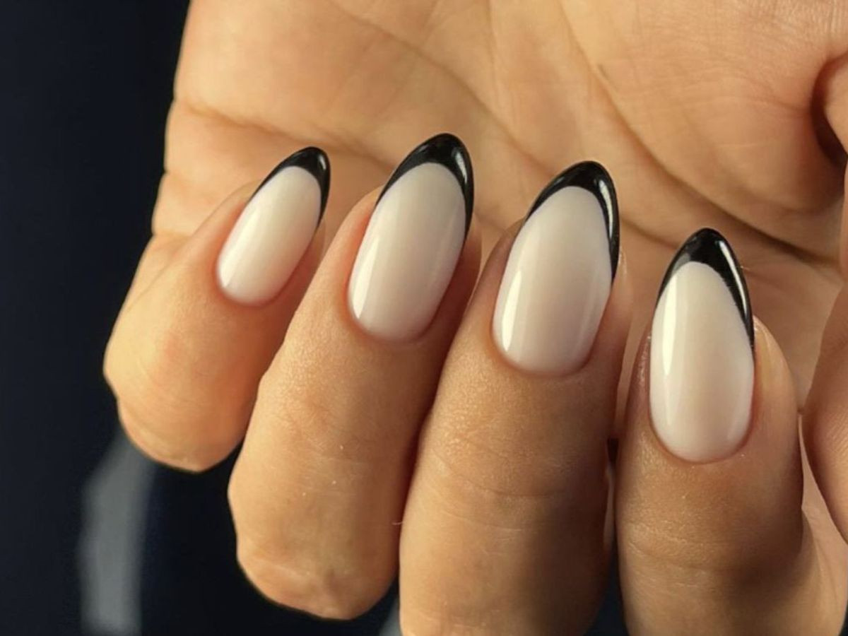 Black French Tips Visual Idea — French Tip Nails 2027