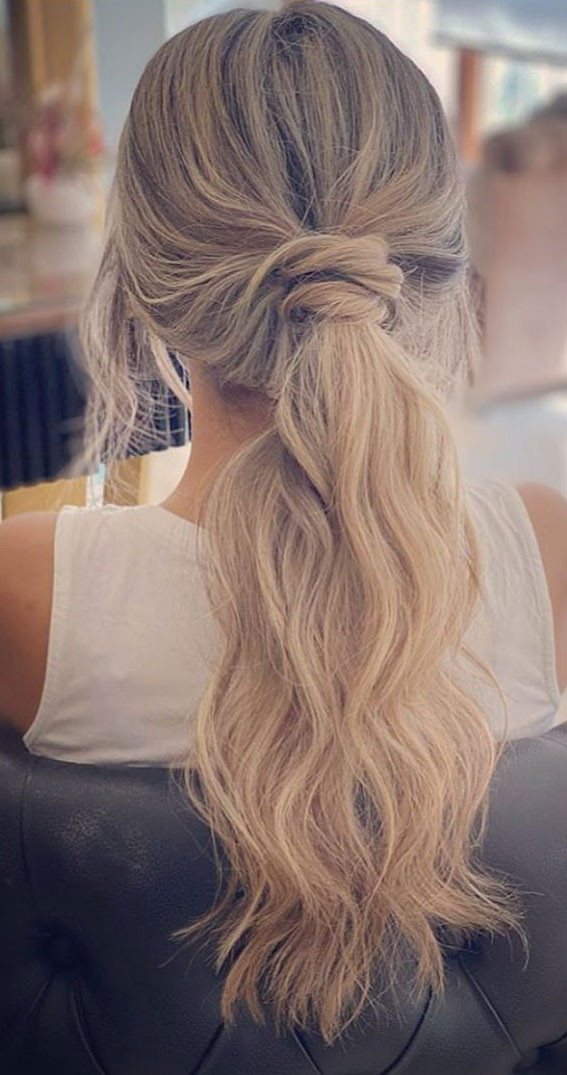Voluminous Textured Ponytail Voluminous Textured Ponytail — Prom Ponytail Hairstyles 2027