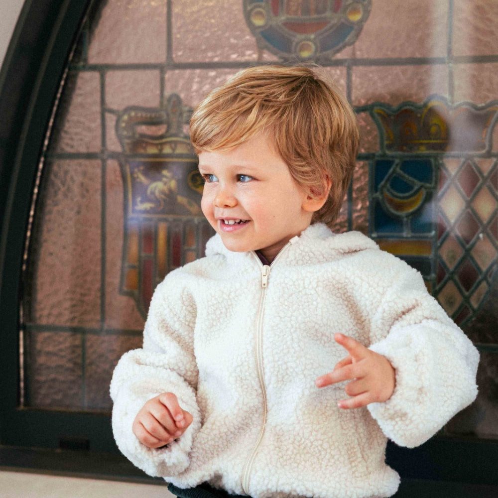 Cream Teddy Fleece Jacket for Ultimate Coziness Cream Teddy Fleece Jacket for Ultimate Coziness — Baby Outfits 2027