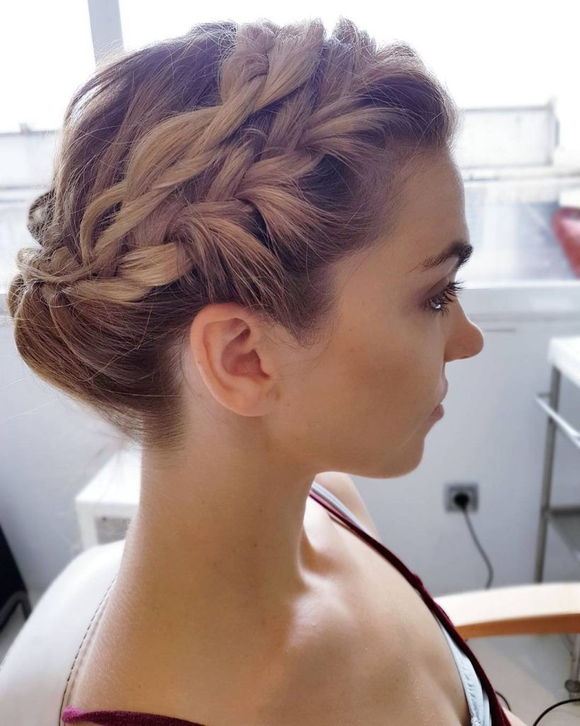 Elegant Updo with Braided Detail Elegant Updo with Braided Detail — French Braid 2027