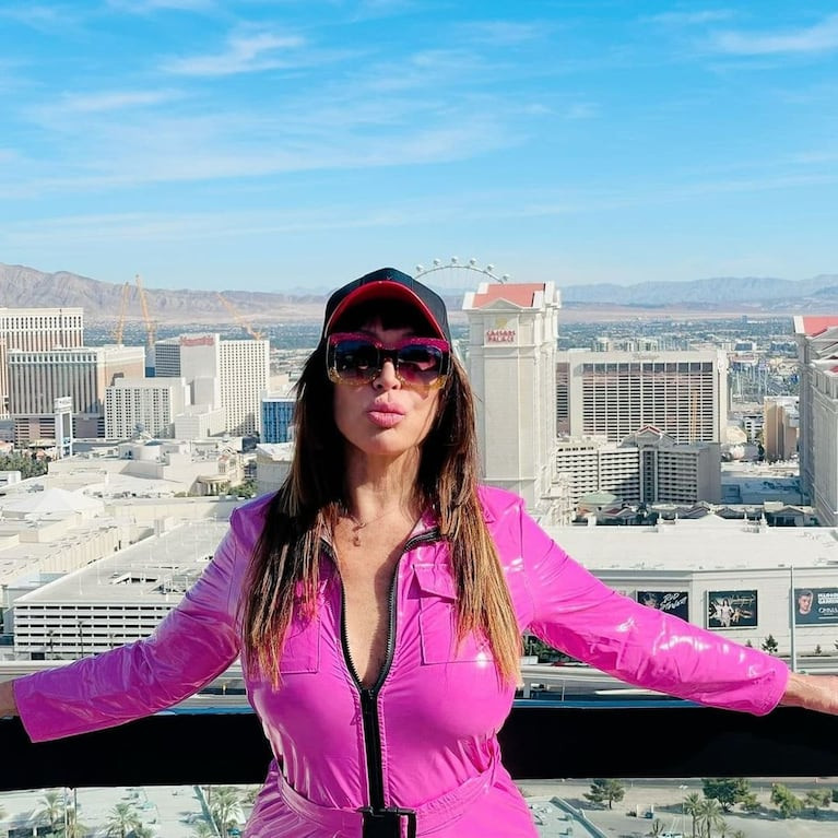 Pink Vinyl Jumpsuit Outfit Idea — Las Vegas Outfits 2027