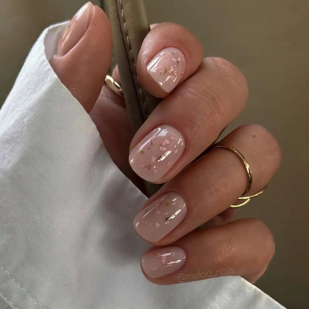Pressed Flower Fragments Visual Idea Pressed Flower Fragments Visual Idea — Short Spring Nails 2027