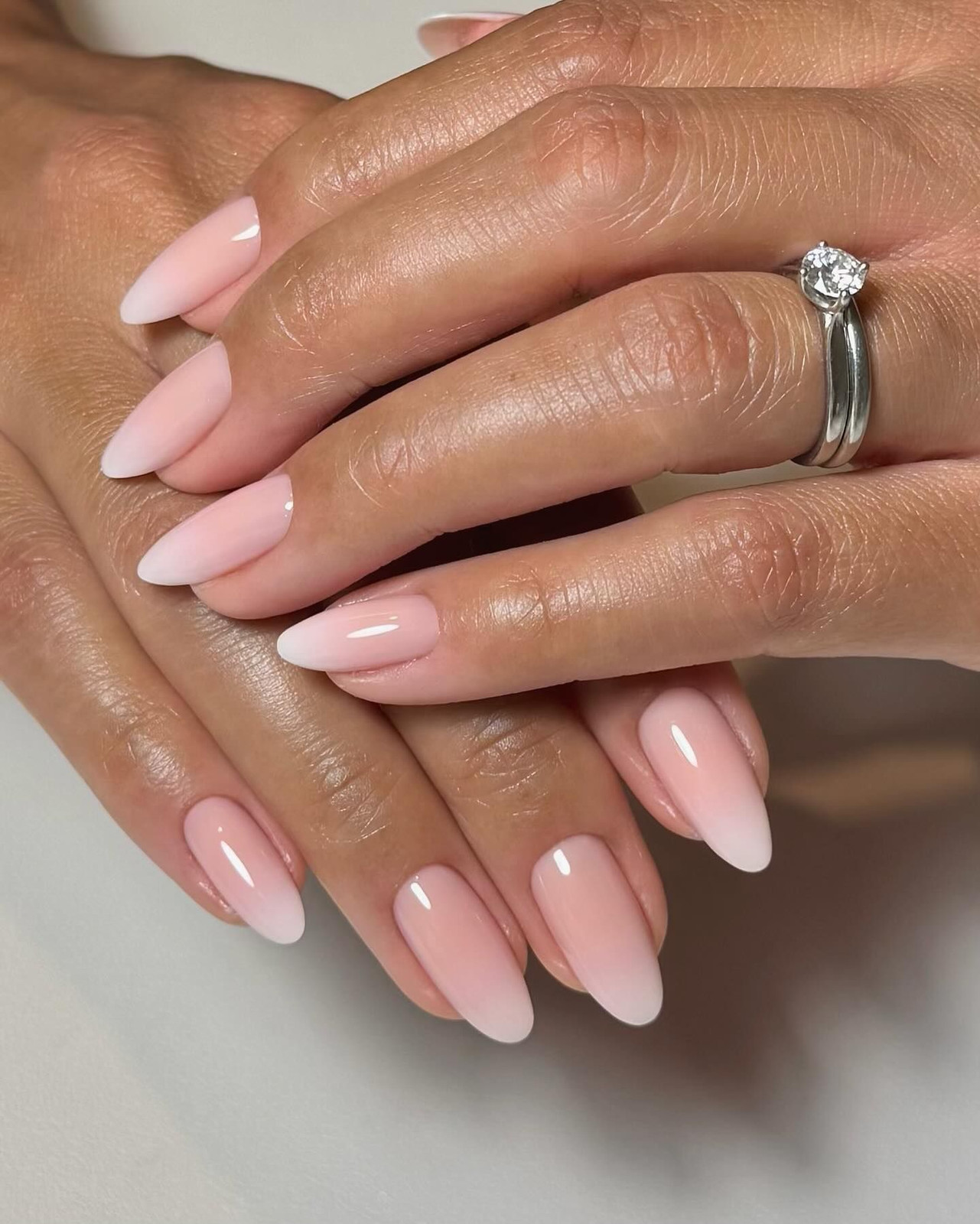 Milky Pink French Ombre Nails Milky Pink French Ombre Nails — Bridesmaid Nails 2027