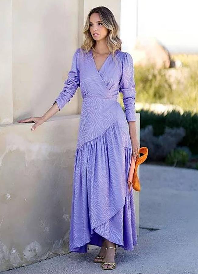 Satin Outfit Idea Satin Outfit Idea — Purple Wedding Guest Outfits 2027
