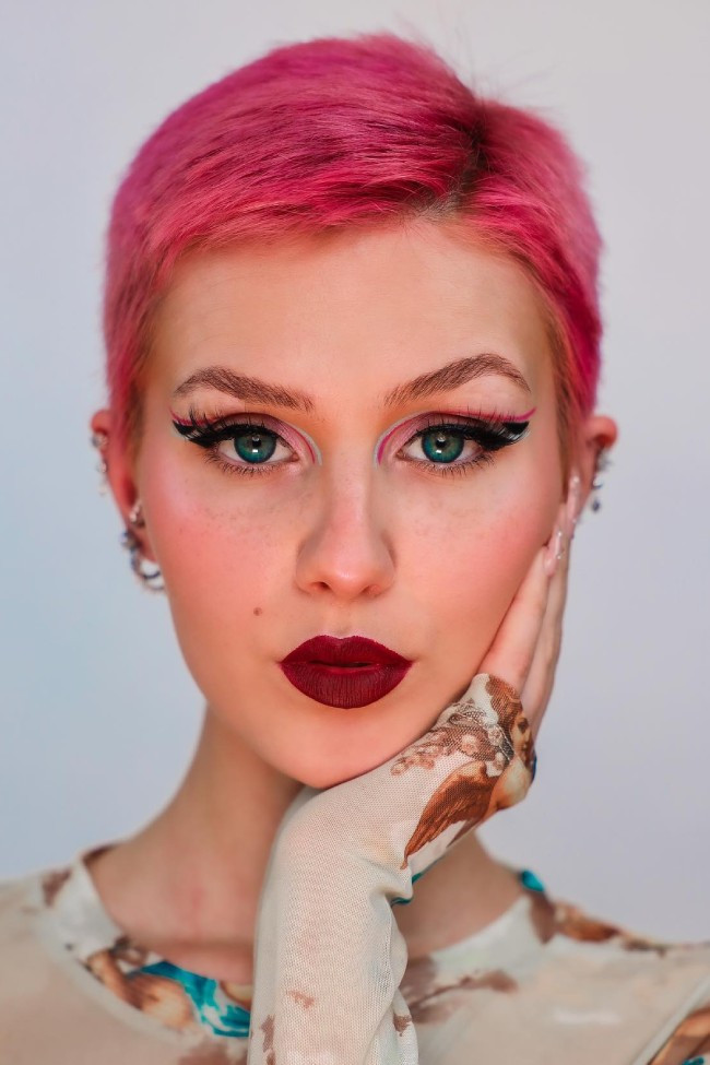 Textured Wavy Pink Pixie Textured Wavy Pink Pixie — Pink Pixie 2027