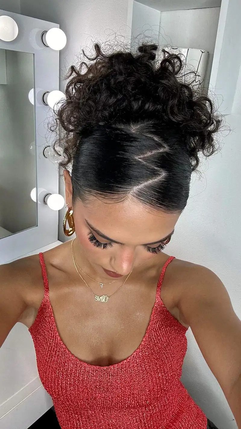 Shoulder Length When Down Visual Idea — Prom Hairstyles 2027 for Curly Hair
