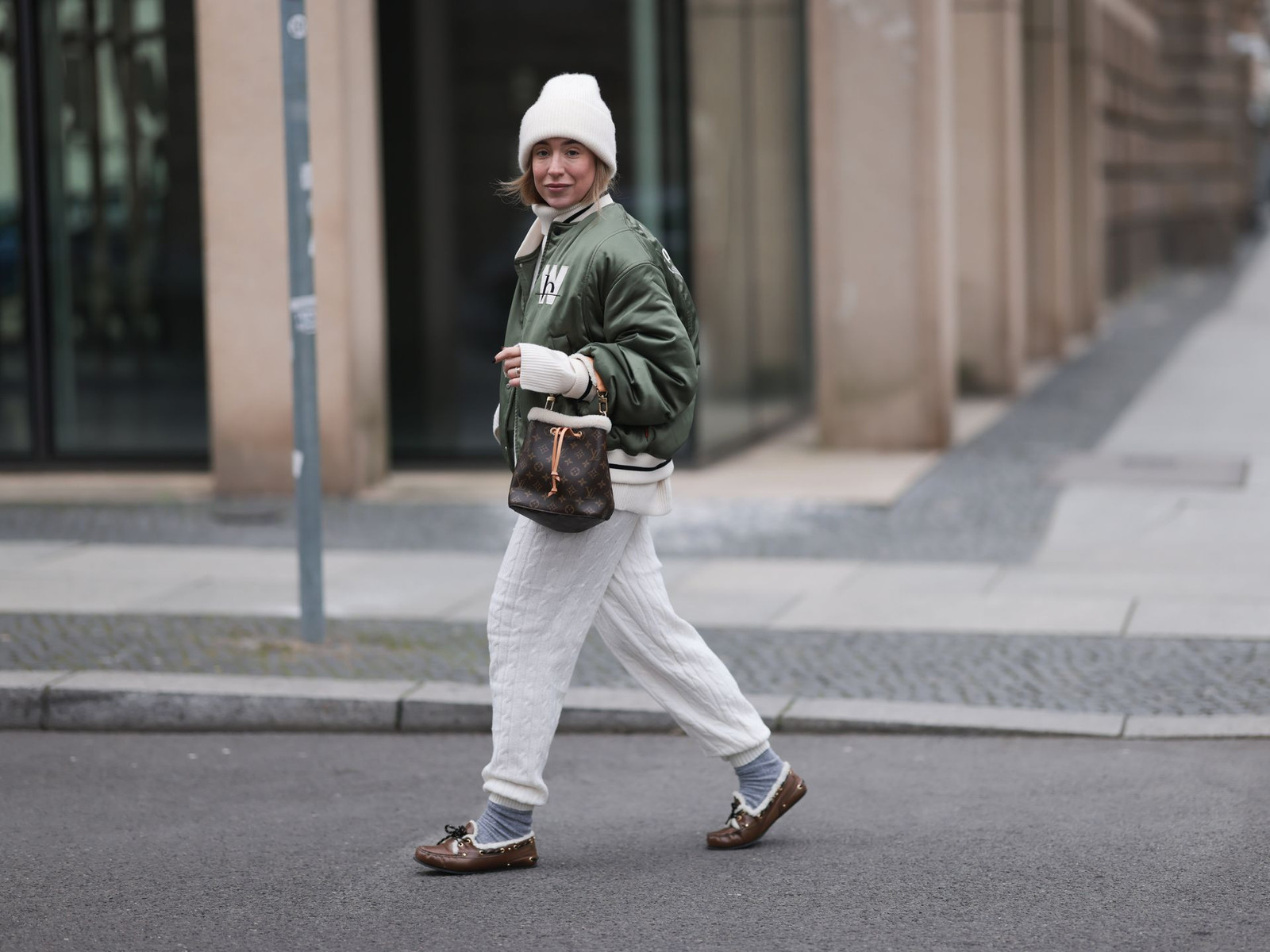 Urban Explorer: Loafers with Bomber Jacket and Knit Beanie Urban Explorer: Loafers with Bomber Jacket and Knit Beanie — Loafer Outfits 2027