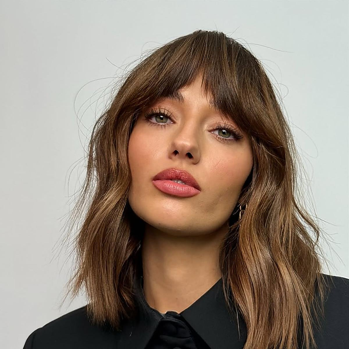 Collarbone Lob With Wispy Bangs Collarbone Lob With Wispy Bangs — Aesthetic Hairstyles 2027
