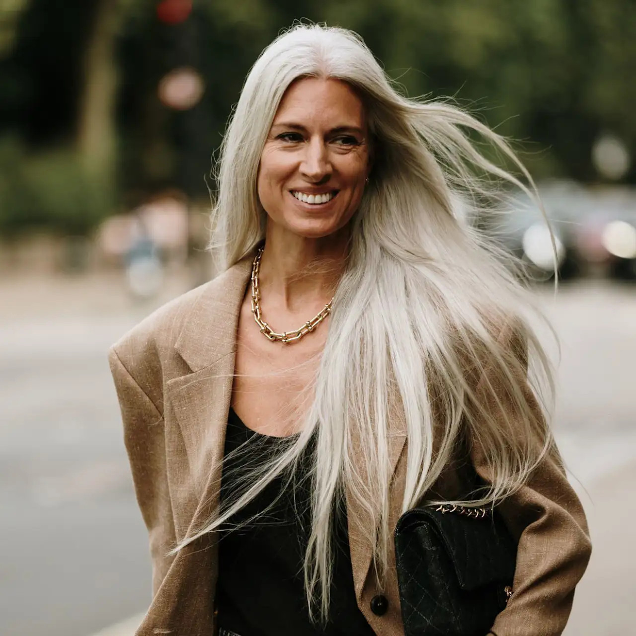 Natural Grey Flowing Layers Natural Grey Flowing Layers — White Hair 2027
