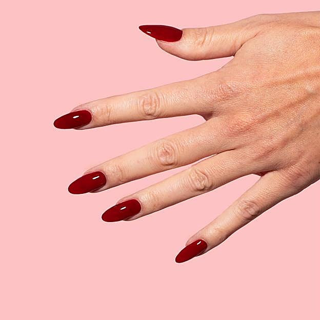 Solid Color Visual Idea Solid Color Visual Idea — Winter Red Nails 2027