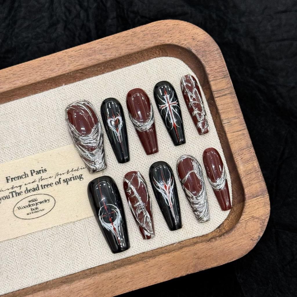 Gothic Press-On Nail Collection Gothic Press-On Nail Collection — Gothic Coffin Nails 2027