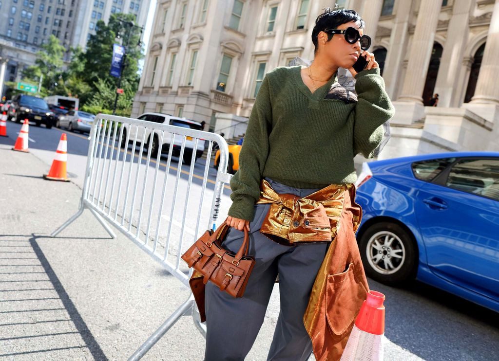 Waist Draping: Suede Jacket and Vest Detail Waist Draping: Suede Jacket and Vest Detail — Street Style Outfits 2027
