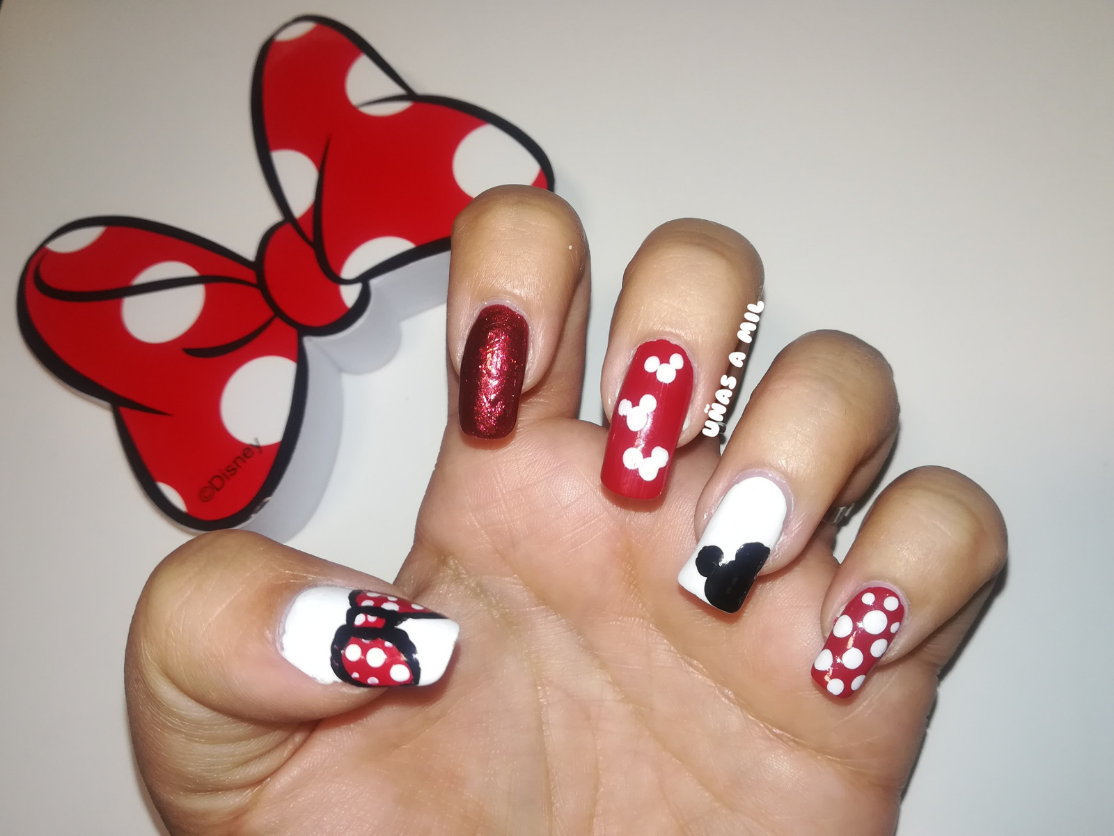 Visual Idea — Mickey Mouse Ears On One Nail Visual Idea — Mickey Mouse Ears On One Nail — Disney Nails 2027