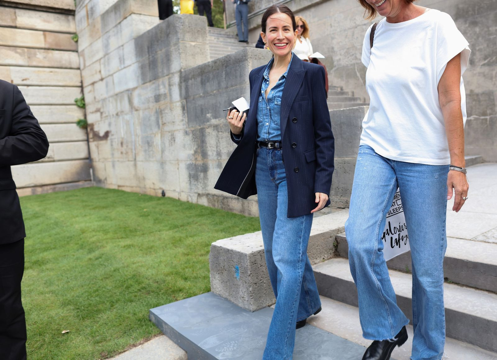 Office Ready: High-Waisted Jeans with a Double-Breasted Blazer Office Ready: High-Waisted Jeans with a Double-Breasted Blazer — High Waisted Jeans 2027