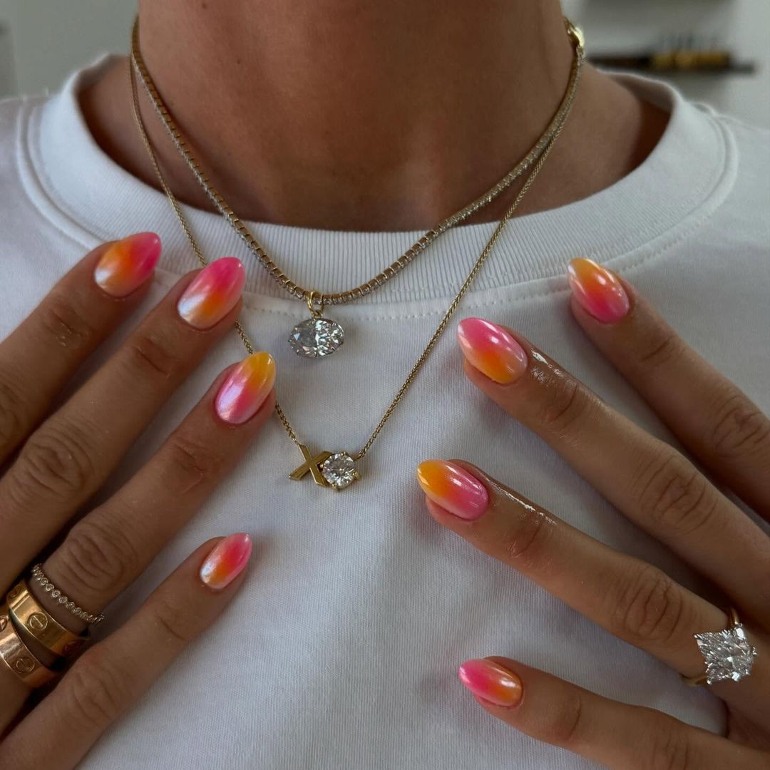 Almond Jelly Glitter Gradient Almond Jelly Glitter Gradient — Coachella Nails 2027