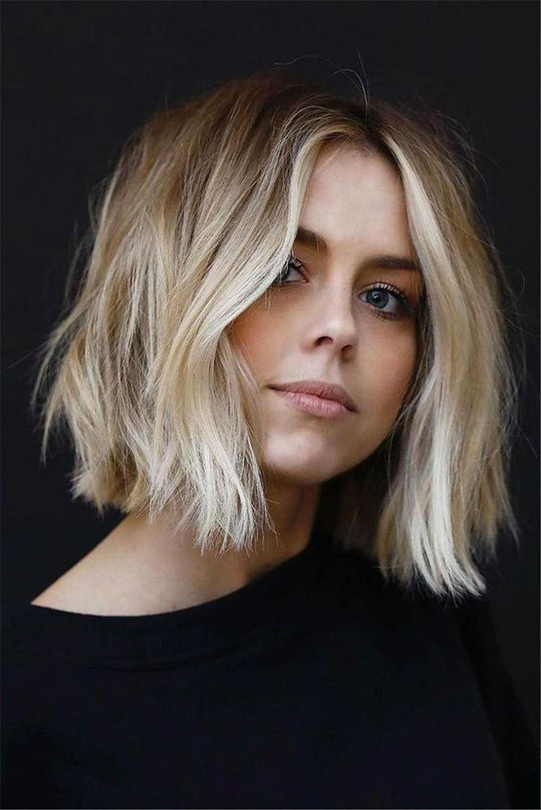 Blunt Collarbone Bob With Ash Blonde Highlights Blunt Collarbone Bob With Ash Blonde Highlights — Boyfriend Bob 2027