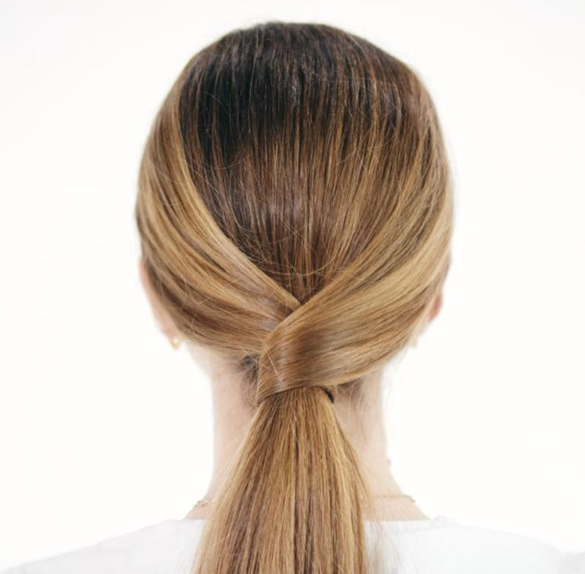 Shoulder-Length Twisted Low Ponytail Shoulder-Length Twisted Low Ponytail — Simple Hairstyles 2027