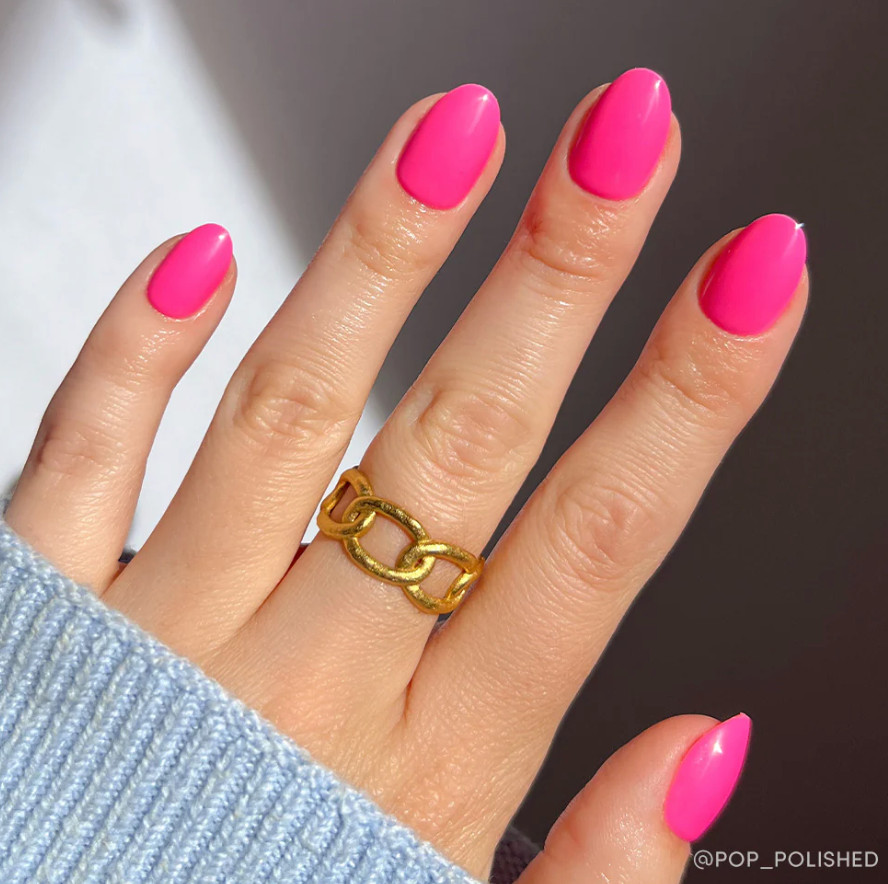 Solid Color Visual Idea Solid Color Visual Idea — Pink Nails 2027