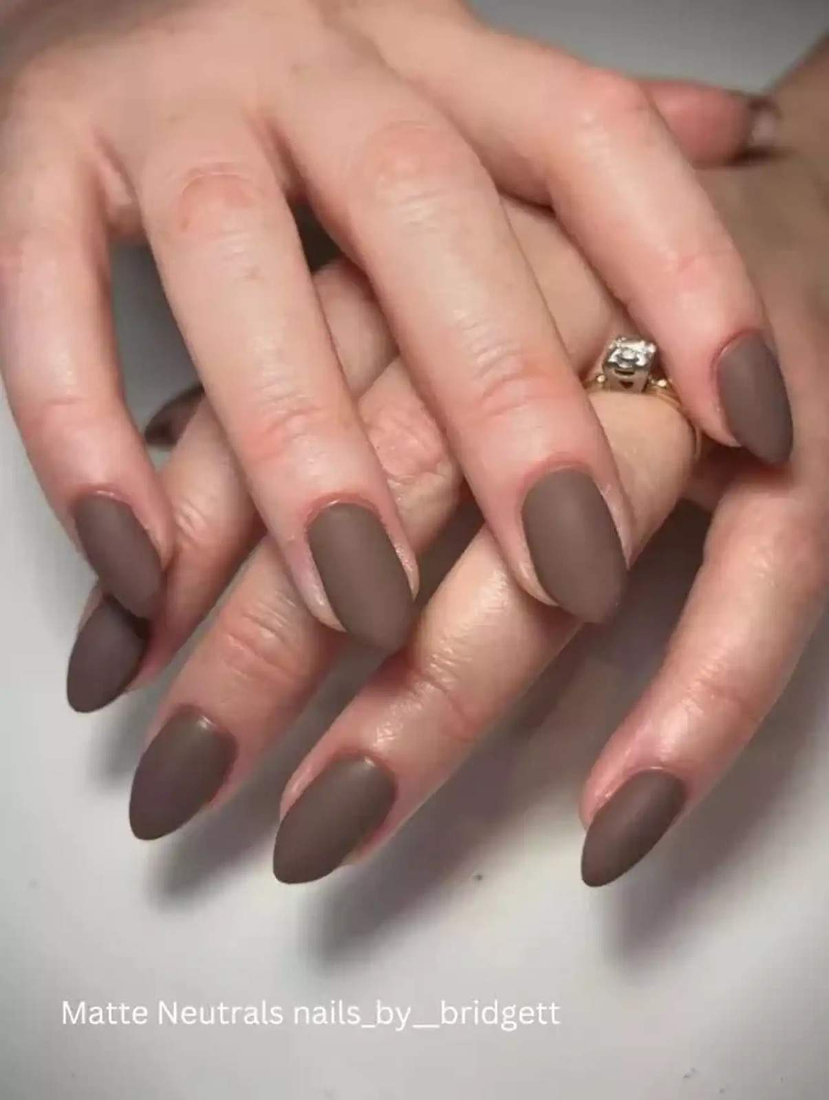 Opaque Matte Medium Brown Nails — Opaque Matte Medium Brown Color Opaque Matte Medium Brown Nails — Opaque Matte Medium Brown Color — Winter Matte Nails 2027