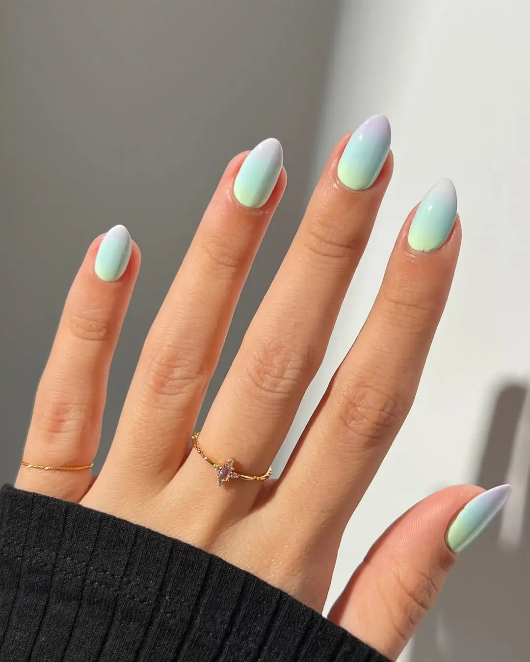 Aura Gradient On All Nails Visual Idea — Aura Nails 2027