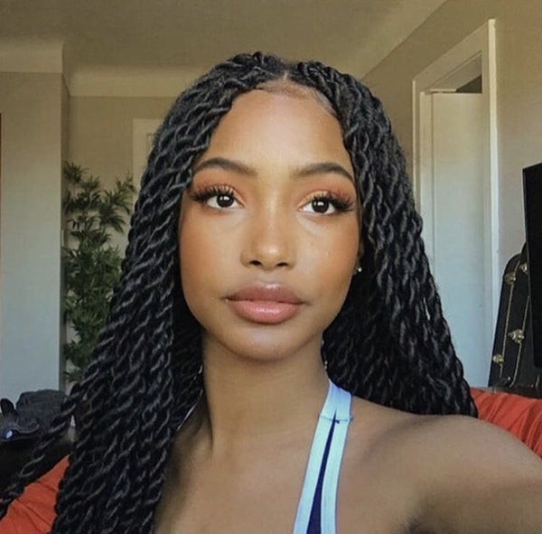 Classic Shoulder Length Black Twists Classic Shoulder Length Black Twists — Kinky Twists 2027