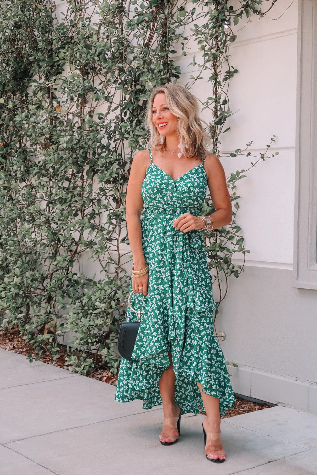 Green Floral Wrap Dress for a Sunny Daytime Occasion Green Floral Wrap Dress for a Sunny Daytime Occasion — Colorful Summer Outfits 2027