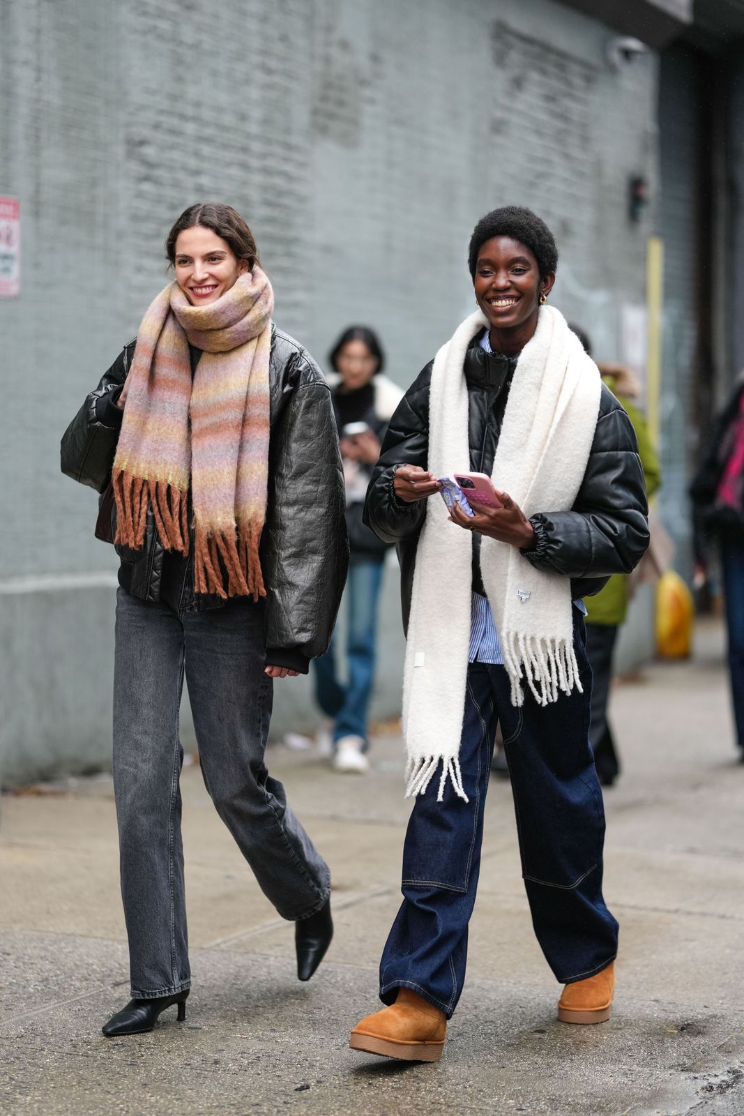 Classic Black Uggs with Relaxed Grey Coat Classic Black Uggs with Relaxed Grey Coat — Uggs Outfits 2027