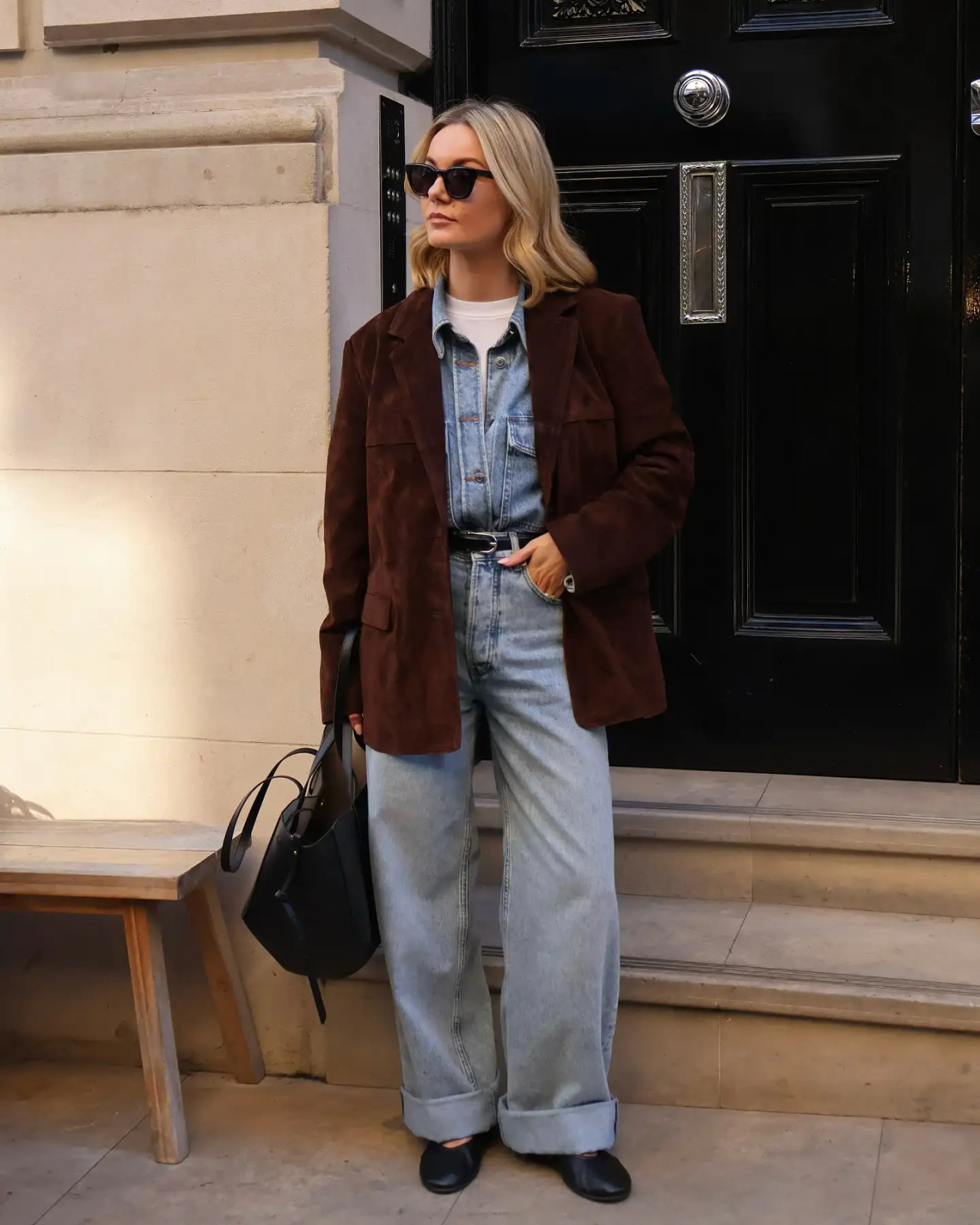 Casual Chocolate Brown Suede Blazer Layering Casual Chocolate Brown Suede Blazer Layering — Chocolate Brown Outfits 2027