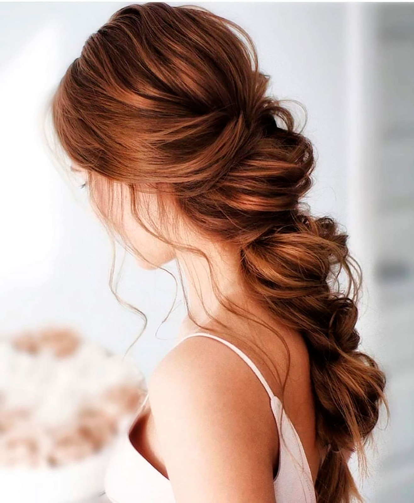 Romantic Auburn Braided Updo — Prom Hairstyles 2027