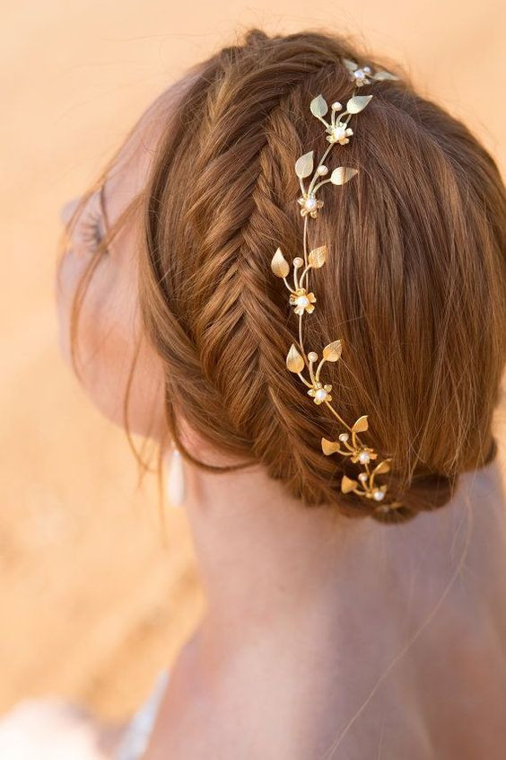 Braided Updo With Decorative Headband — Headband Hairstyles 2027