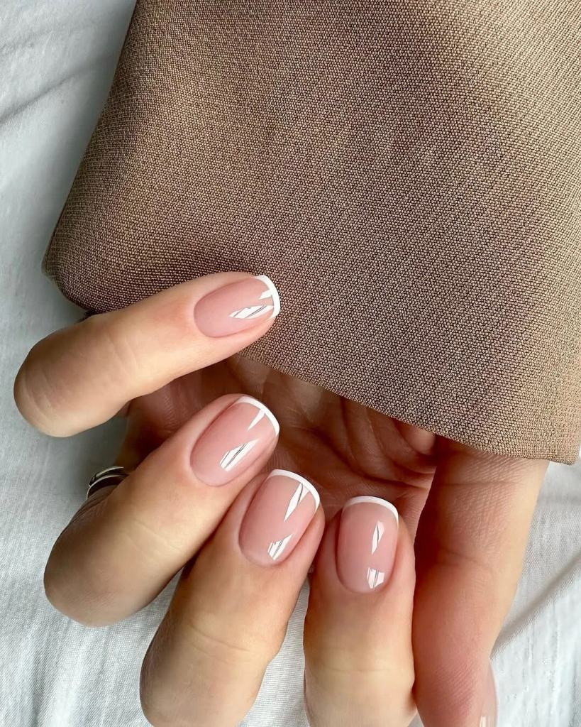 Sheer Nude Opaque White French Tips — Minimalist Nails 2027