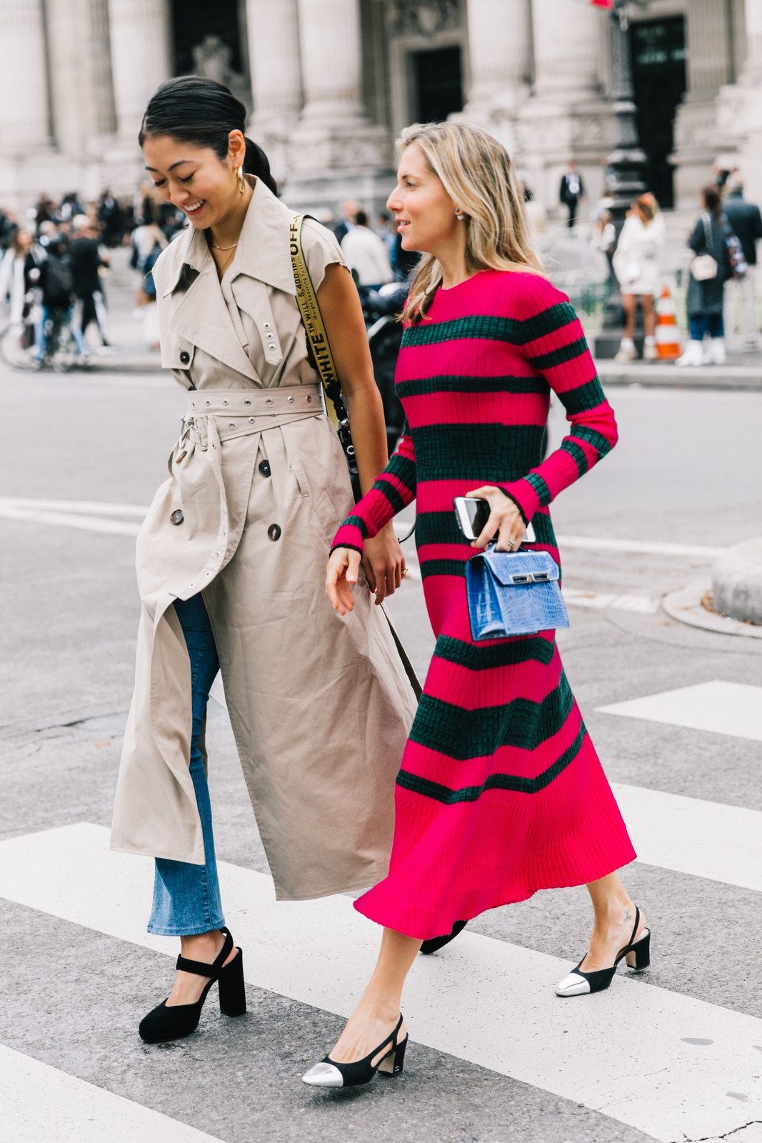 Black And Blue Two-Tone Slingback Heels Outfit Idea Black And Blue Two-Tone Slingback Heels Outfit Idea — Slingback Heels Outfits 2027