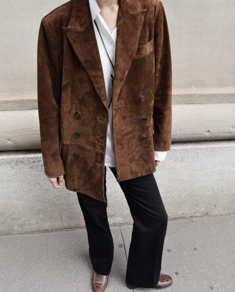 Tailored Casual: Blazer, Trousers, and Suede Loafers — Chunky Loafers Outfits 2027