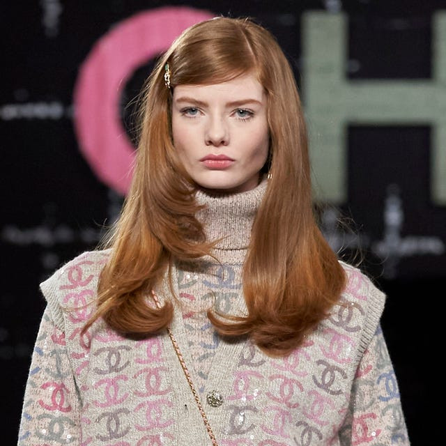 Strawberry Blonde Layered Blowout Strawberry Blonde Layered Blowout — Side Swept Bangs 2027