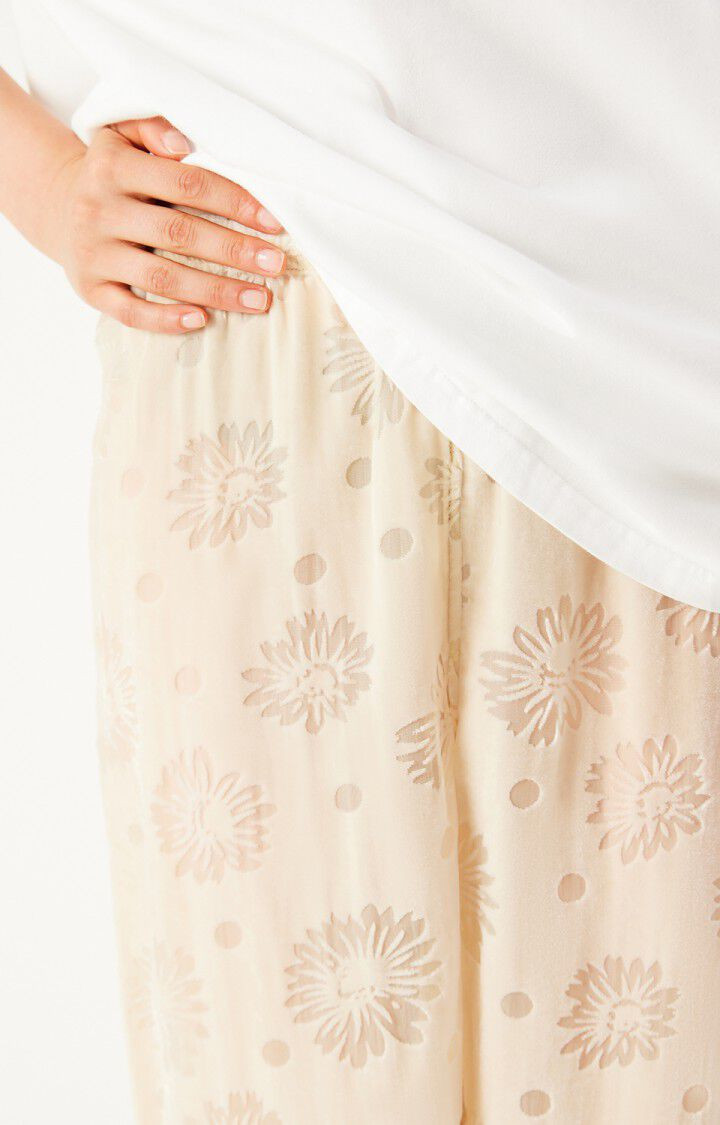 Cream Velvet Trousers with Polka Dot Detail — Vanilla Girl Outfits 2027