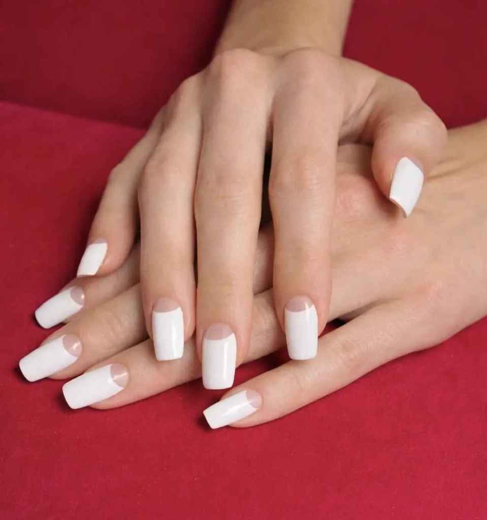 Half-Moon French Tips On All Nails Visual Idea Half-Moon French Tips On All Nails Visual Idea — Coachella Nails 2027